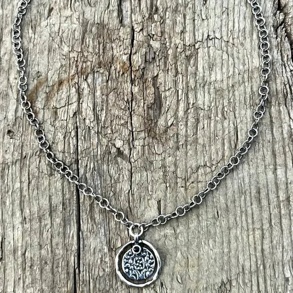 Sundance NEW $188 Sterling Silver Israel Pendant 16-1/2" Chain Pendant Necklace - Picture 6 of 12